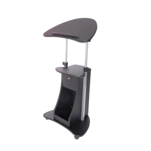 Scranton & Co Deluxe Height Adjustable Laptop Cart in Black