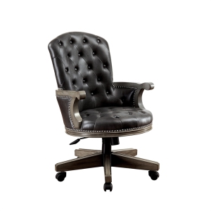 Furniture of America Bellamy Contemporary Wood Adjustable Gaming Chair in Gray
