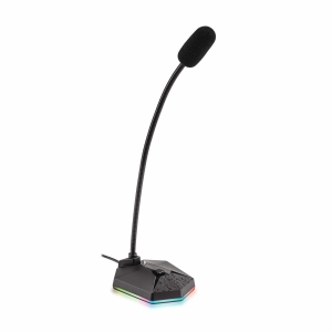 PrimeCables USB Computer RGB Gaming Microphone with Mute Button,Compatible with PC, Laptop, Mac, Desktop