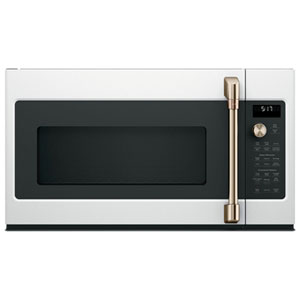 Café Over-The-Range Convection Microwave with Air Fryer - 1.7 Cu. Ft. - Matte White
