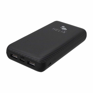 Helix/Retrak TurboVolt+ 20000 mAh Power Bank with USB-A and USB-C Ports | Black