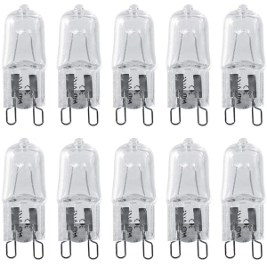 10 Pcs 120V 40W Warm White (2900K) G9 LED Bulb Halogen Light Bulb Chandelier Bulb Replacement for Accent Lighting