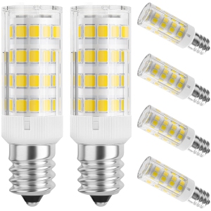 E12 LED Light Bulb 4W (40W Equivalent) Daylight White 6000K 400LM, Non-dimmable Candelabra Halogen Replacement