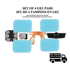 Stimula Lifestyle - EMS Spare Extra Gel Pads for Tactical ABS Electronic Abdominal Arms Leg Buttock & EMS Muscle Strength Trainers