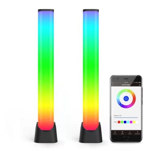 Creative Colorful RGB Ambient Light APP Controlled Sound Pickup Light for Car, Gaming Room Decoration, Desktop, DJ Studio