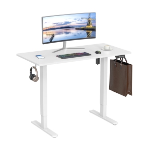 Uplite Motorized Height 48x24 inch Adjustable Stand Up Desk, Electric Sit Stand Ergonomic Desk