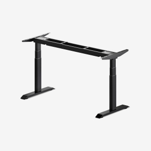 burotic - Aspire Electric Height Adjustable Standing Desk Frame with Dual-Motor, Memory Preset & 3-Stages (Black)