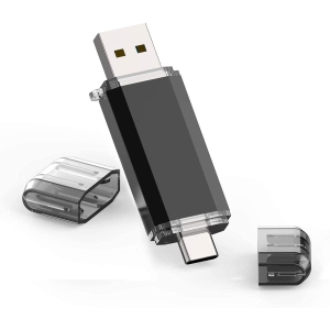 32GB USB C Flash Drive USB 3.0 Memory Stick 2 in 1 USB 3.0 + USB Type C Thumb Drive High Speed up to 90 MB/s