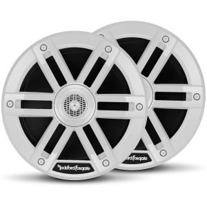 Rockford Fosgate M0-65 Weatherproof Full Range Marine 6.5-Inch 2-way Speakers, White (Pair)