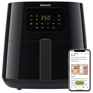 Philips 5000 Series XL Air Fryer with Window - 6.2L (6.5QT) - Black