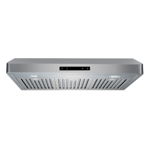 ROXON 860 CFM Slim Range Hood Stainless Steel Kitchen Exhaust Fan Under Cabinet Style with REMOTE RXN-U12BSN-30