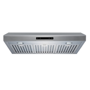 ROXON 860 CFM Slim Range Hood Stainless Steel Kitchen Exhaust Fan Under Cabinet Style with REMOTE RXN-U14BSN-30