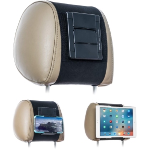 Car Headrest Mount Holder for Tablets and Phones with 5-10.5" Screens -Apple iPhone iPad Air Mini, Samsung
