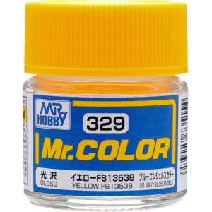 Mr. Hobby Mr. Color 329 - Yellow FS13538 Gloss/US Navy Blue Angels (C329) Plastic Model Kit Paint