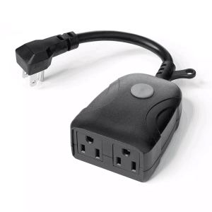 2.4Ghz 2-Outlet Outdoor Indoor Wi-Fi Smart Socket with Timer, Compatible with Alexa, Google Home - PrimeCables®