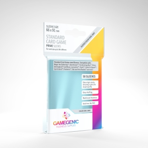 Gamegenic Prime Board Game Sleeves - Standard Card Game (66mm x 91mm) 50 Sleeves per pack