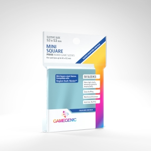 Gamegenic Prime Board Game Sleeves - Mini Square (53mm x 53mm) 50 Sleeves per pack