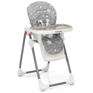 Babyjoy Folding Baby High Chair Dining Chair w/ 6-Level Height Adjustment
