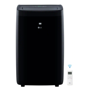LG 3-in-1 Portable Air Conditioner - 12000 BTU (450 sq ft Coverage) - Window Kit, Remote - Black