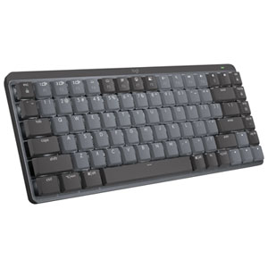 Logitech MX Mechanical Mini Wireless Compact Backlit Tactile Keyboard - Graphite