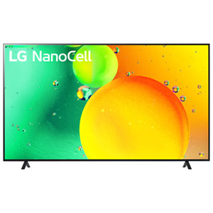 LG NanoCell 75" 4K UHD HDR LED webOS Smart TV (75NANO75UQA) - 2022 - Ashed Blue - Great for Streaming & Gaming