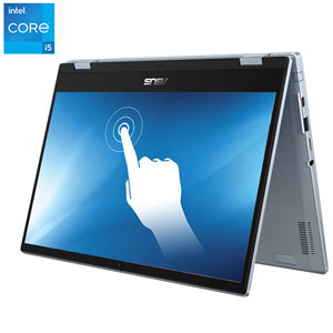 ASUS CX3 14" Touchscreen 2-in-1 Chromebook Flip - Intel Core i5-1130G7 - 16GB LPDDR4X - 512GB PCIe SSD - ChromeOS - AI Blue