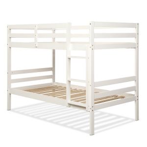 Solid Hardwood Children’s Bunk Bed, Sturdy Wooden Construction