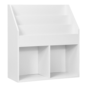 Kids Wooden Bookshelf with Toy Storage Cabinet and Organizer for Playroom