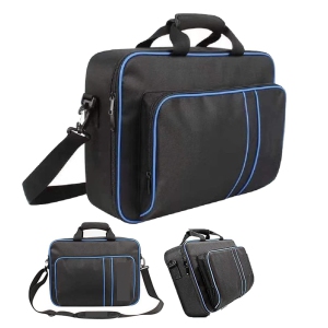 Lelukee PS5 Carrying Case Bag, Shockproof Game System Protective Travel Case for Playstation 5 Console and Accessories