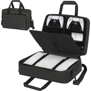 Case for PS5 Carrying Case, Compatible with Playstation 5 Console and PS5 Disk/Digital Edition, Handbag for Playstation