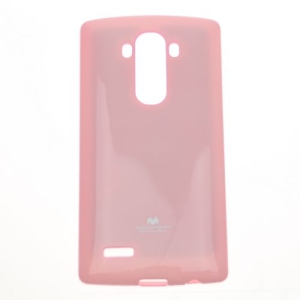 TopSave Goospery Pearl Jelly Slim Thin Rubber Case For LG G4, Baby Pink