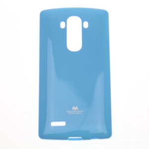 TopSave Goospery Pearl Jelly Slim Thin Rubber Case For LG G4, Light Blue