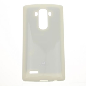TopSave Goospery Pearl Jelly Slim Thin Rubber Case For LG G4, White