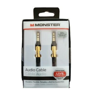 Monster 3.5mm to 3.5mm Auxiliary Audio Cable -8ft