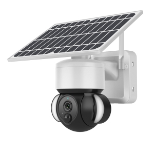 GUSH WiFi Solar Power Smart Security Camera with Floodlight, Colour Night View, 2 Way Communication