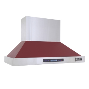 KUCHT Professional 48-inch Wall Mounted Range Hood 1200CFM in Red