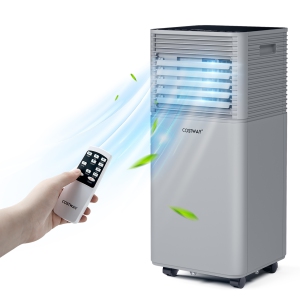 Costway Climatiseur portable 10000 BTU 3-en-1 avec refroidisseur, déshumidificateur et mode ventilateur