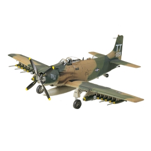 TAMIYA Douglas A-1J Skyraider U.S. Air Force #73 (61073) 1:48 Scale Airplane Plastic Model Kit