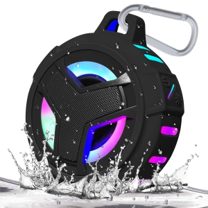 EBODA Bluetooth Shower Speaker, Waterproof Portable Bluetooth Speakers, IP67 Waterproof Outdoor Speaker Wireless with LED Li