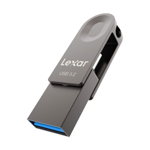 Lexar 128GB USB Stick, USB 3.2 Gen 1 USB A & USB C Flash Drive up to 100MB/s, Type-C Thumb Drive Swivel Design, Jump Drive f