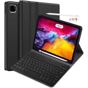 Luonih Keyboard Case for iPad Pro 12.9 2021 5th Generation/2020 4th Gen/2018 3rd Gen with Pencil Holder,Magnetic Removable K