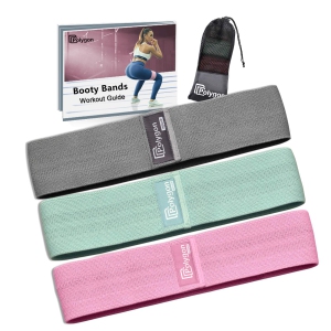 Resistance Exercise Bands, Polygon Fabric Non Slip Hip Bands for Squats, Legs, Butt, Thigh and Hip Workout, Thick Wide Fitne