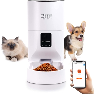 ICON BEST Automatic Pet Feeder with Camera for Dogs and Cats, 9 L Dry Food Dispenser with Programmable Timer, Portion Control (DU9L-V)