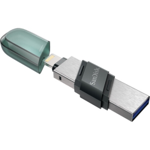 Sandisk iXpand Flash Drive Flip (128GB, SDIX90N-128G-GN6NN, Black) - Brand New