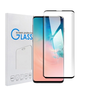 [2 PACK] Samsung Galaxy S10 Black Screen Protector Full Cover Tempered Glass Screen Protector Guard