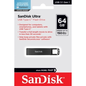 Sandisk Ultra USB Type-C Flash Drive (64GB, SDCZ460-064G-G46) - Brand New