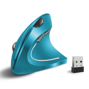 Vassink Ergonomic Mouse, Rechargeable Wireless Mouse, 2.4GHz Rechargeable Wireless Vertical Optical Mice with USB Receiver,