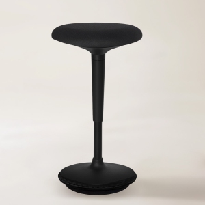 Tabouret de coqs - Chaise de base contre-balancée pour le bureau debout réglable en hauteur (noir)
