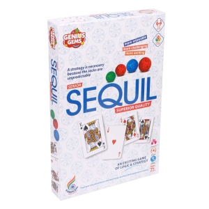 Sequil Board Game Strategy Family Card Table Game for Adults and Kids an Exciting Game of Logic & Strategy