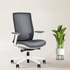 TaskChair Heavy-Duty Executive Home Office Chair Ergonomic Desk Chair with Lumbar Support 4D Armrest Adjustable Task Chair (Slate Gray)